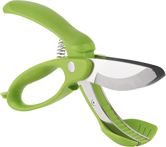 Toss and Chop Salad Tongs, Stainless Steel - Multi-Function Salad Servers for Easy Tossing, Chopping, and Mixing - Durable and Ergonomic Design for Kitchen Use