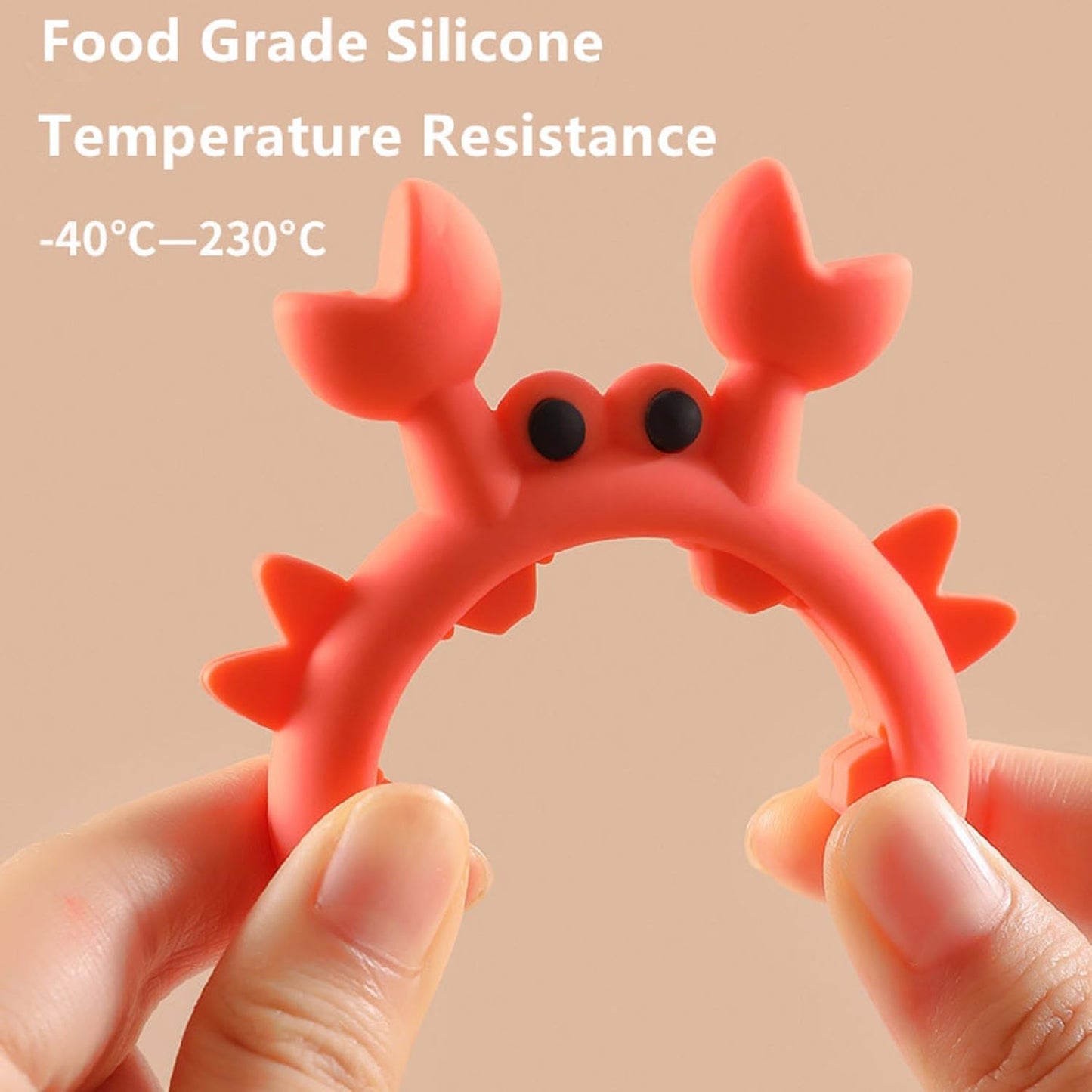 4 Pcs Crab Spatula Holder, Crab Spoon Holder for Pot, Crab Utensil Rest, Creative Crab Shaped Spatula Rack, Silicone Multifunctional Cute Crab Spatula Holder Anti-overflow Clip (Mixed Colors)