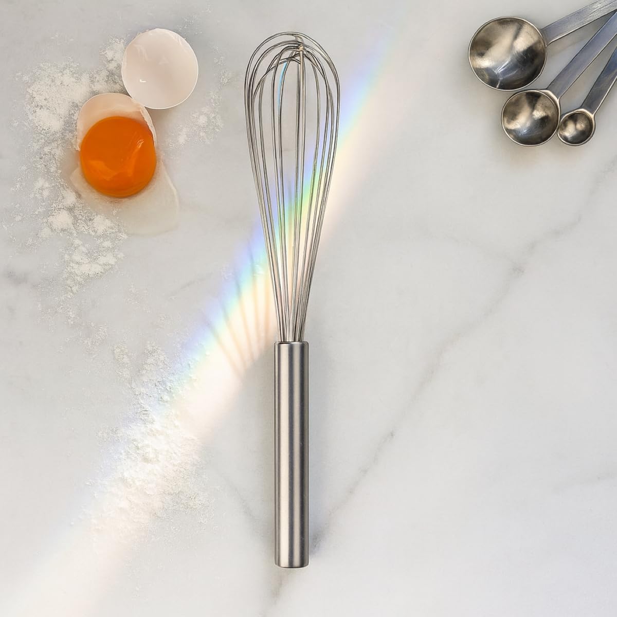 Double Balloon with Aerator Ball Wire Whisk, Stainless Steel, 12-Inch