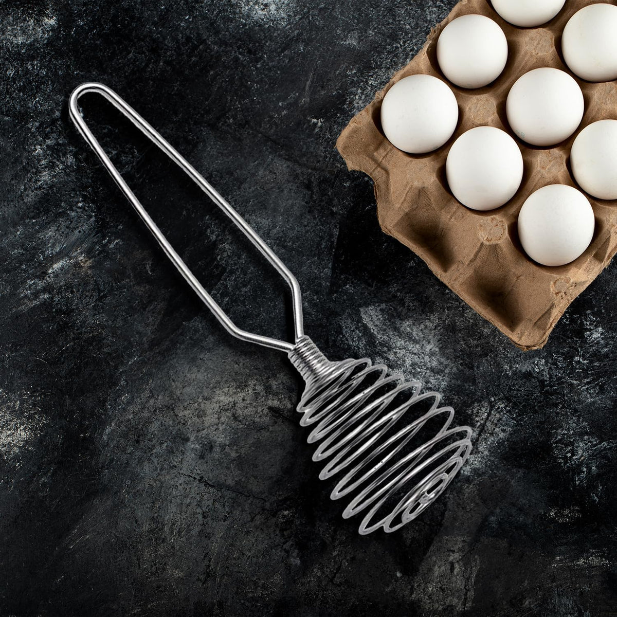 Double Balloon with Aerator Ball Wire Whisk, Stainless Steel, 12-Inch