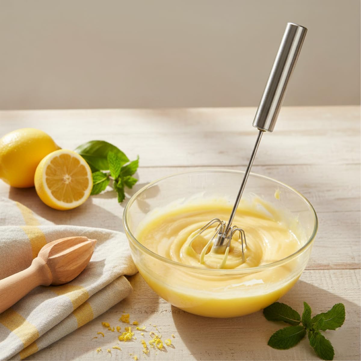 Double Balloon with Aerator Ball Wire Whisk, Stainless Steel, 12-Inch