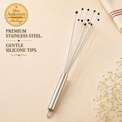 Double Balloon with Aerator Ball Wire Whisk, Stainless Steel, 12-Inch