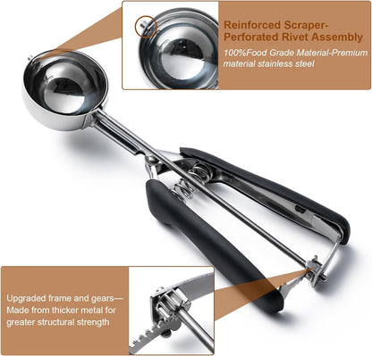 Ice Cream Scoop,18/8Stainless Steel Cookie Scoop,2Tbsp/30ml/1oz Cream Scoop