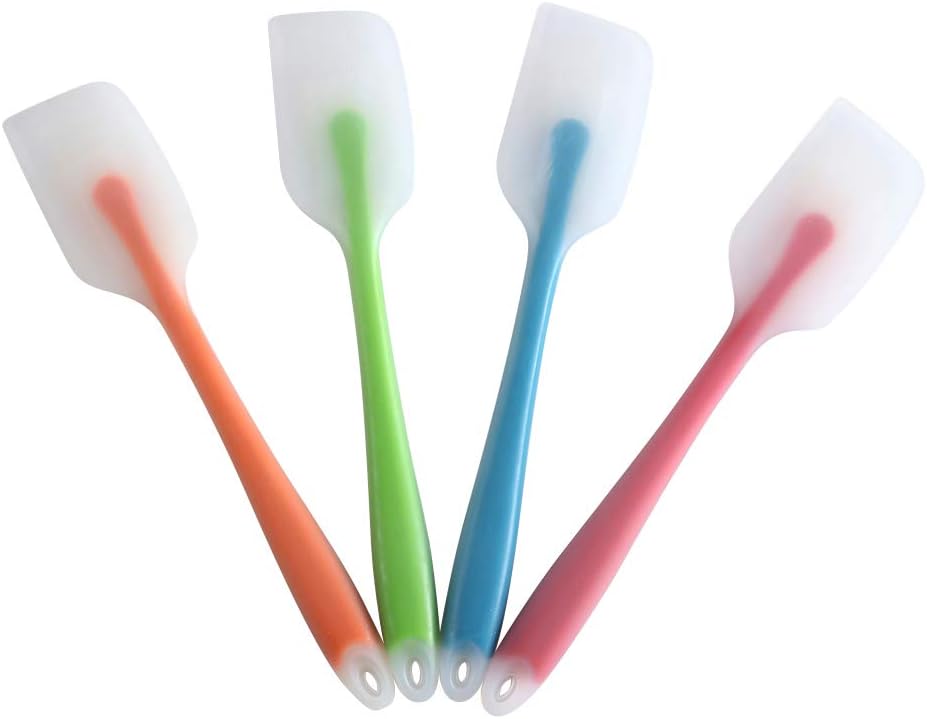 Silicone Spatula Set of 4, Heat Resistant, Food Grade