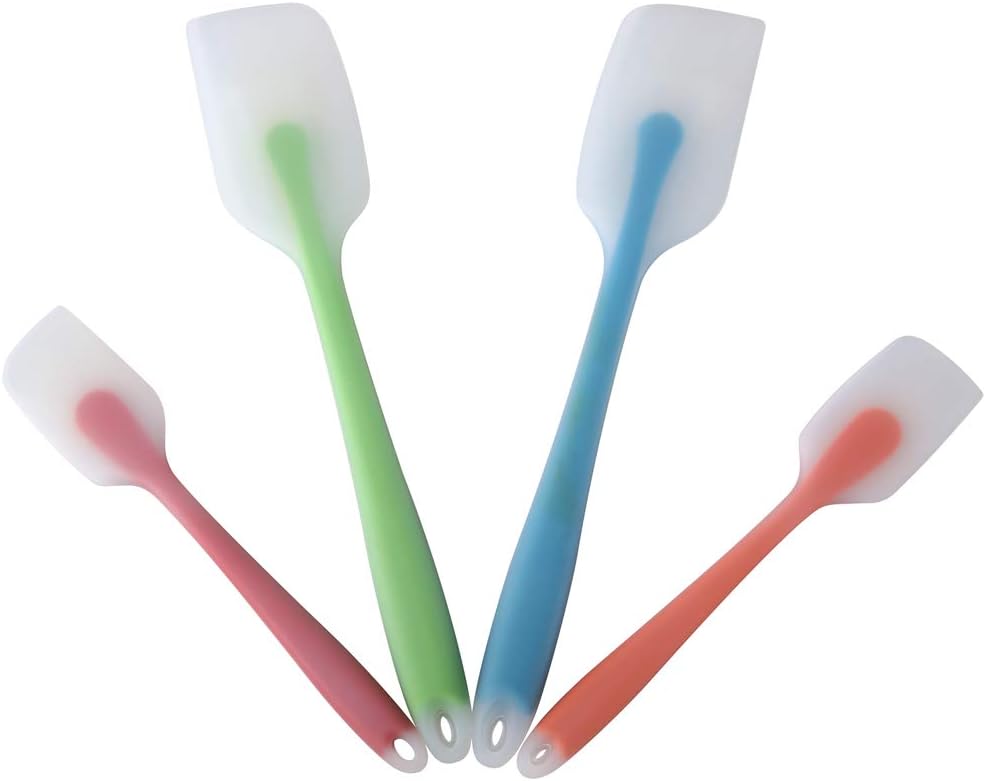 Silicone Spatula Set of 4, Heat Resistant, Food Grade