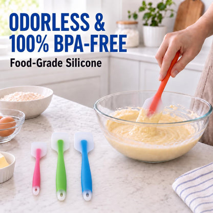 Silicone Spatula Set of 4, Heat Resistant, Food Grade