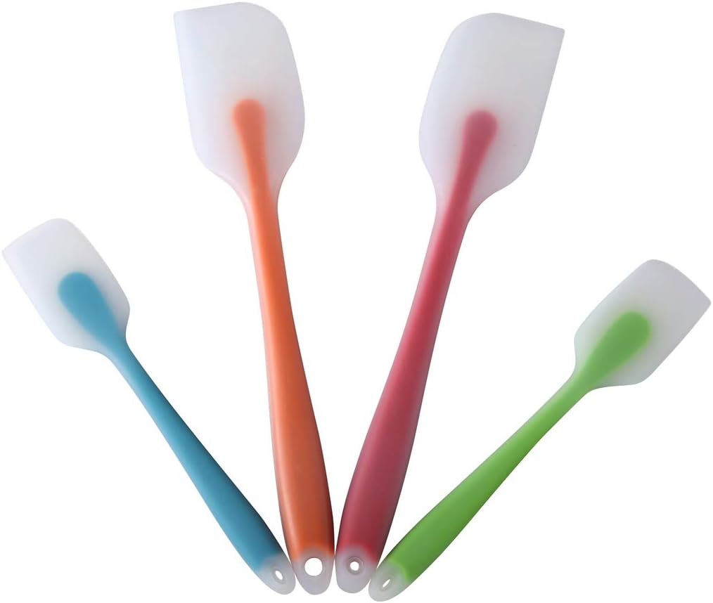 Silicone Spatula Set of 4, Heat Resistant, Food Grade