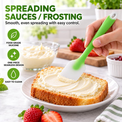 Silicone Spatula Set of 4, Heat Resistant, Food Grade