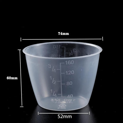5Pcs Plastic Transparent Rice Measuring Cup, Rice Cooke Laundry Measuring Cup Replacement Tools - for Kitchen Dry and Liquid Ingredients Measuring (160ml)