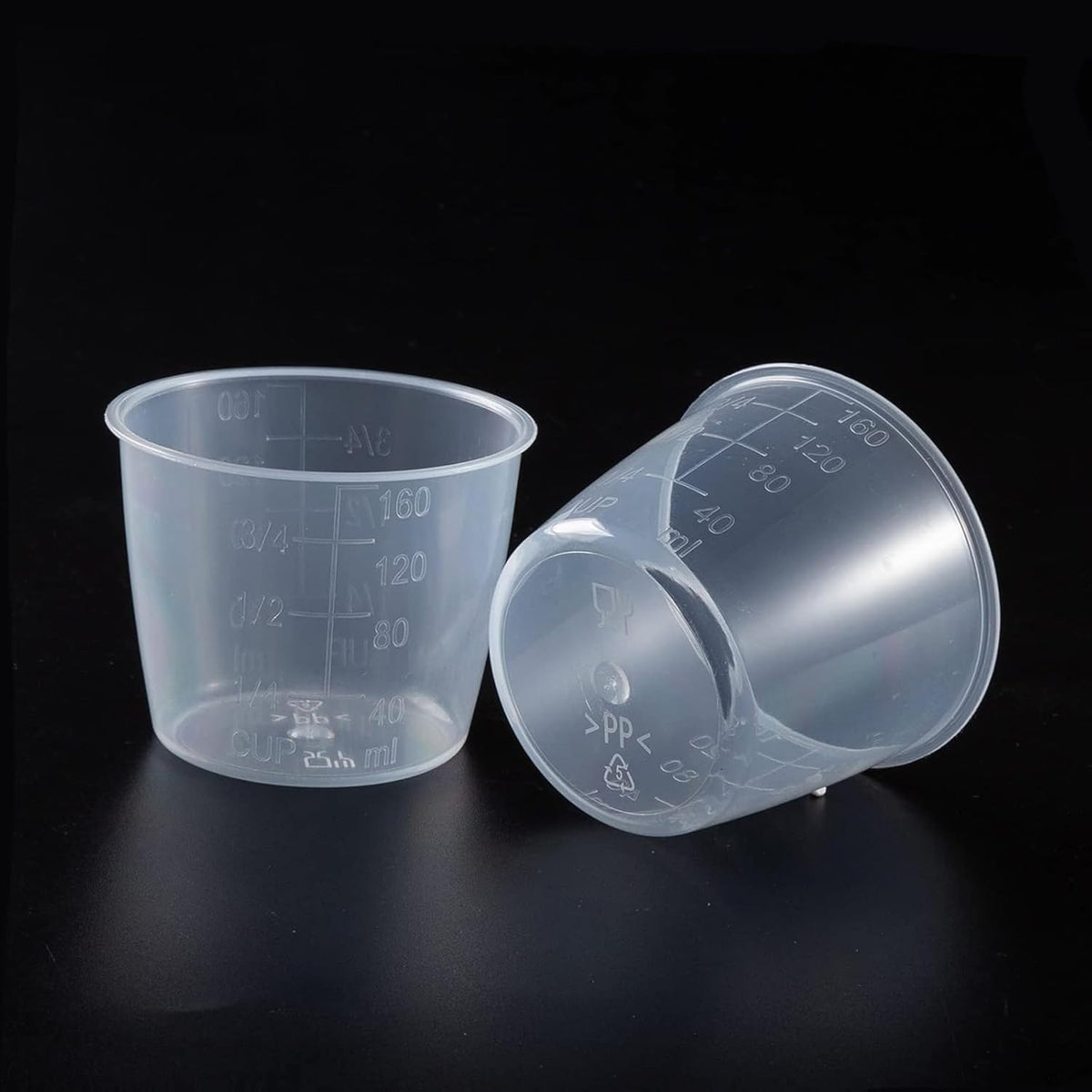 5Pcs Plastic Transparent Rice Measuring Cup, Rice Cooke Laundry Measuring Cup Replacement Tools - for Kitchen Dry and Liquid Ingredients Measuring (160ml)