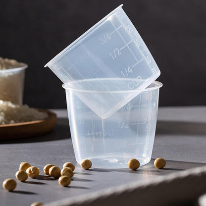 5Pcs Plastic Transparent Rice Measuring Cup, Rice Cooke Laundry Measuring Cup Replacement Tools - for Kitchen Dry and Liquid Ingredients Measuring (160ml)