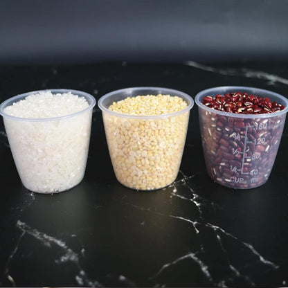 5Pcs Plastic Transparent Rice Measuring Cup, Rice Cooke Laundry Measuring Cup Replacement Tools - for Kitchen Dry and Liquid Ingredients Measuring (160ml)
