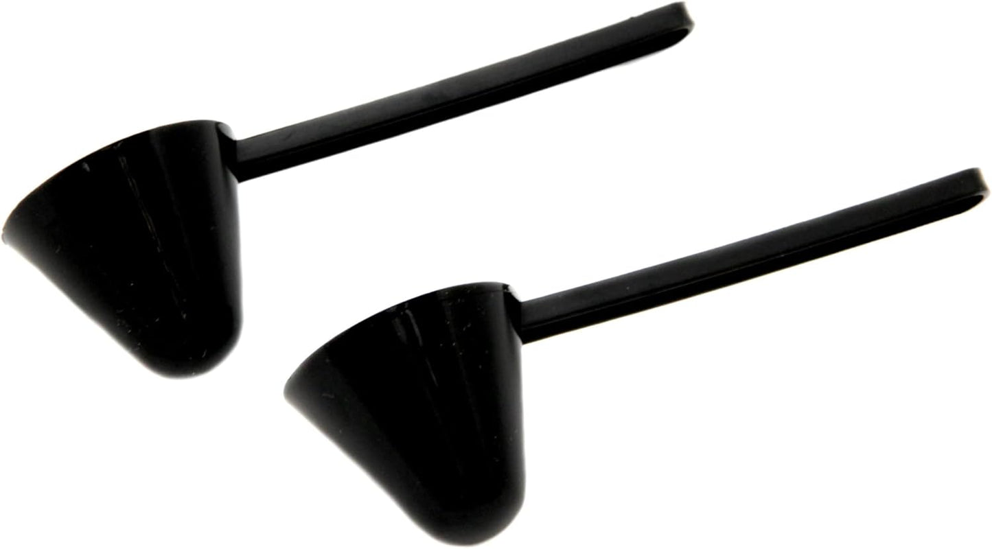 Classic Plastic Coffee Scoop, 1 Ounce 2 Piece Set, Black