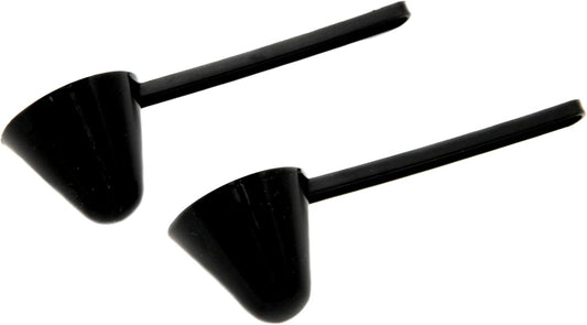 Classic Plastic Coffee Scoop, 1 Ounce 2 Piece Set, Black
