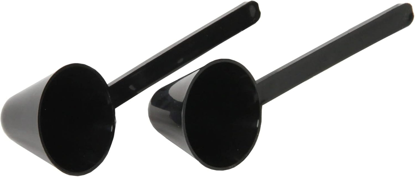 Classic Plastic Coffee Scoop, 1 Ounce 2 Piece Set, Black