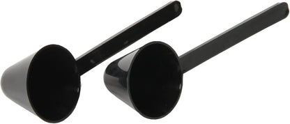 Classic Plastic Coffee Scoop, 1 Ounce 2 Piece Set, Black