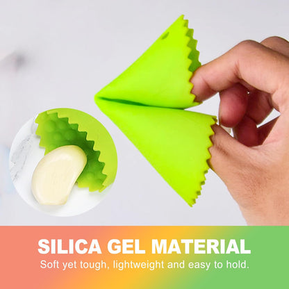 3-Piece Silicone Garlic Peeler & Press Set – Quick Garlic Prep Tool with Food-Grade Silicone, No-Squeeze Design, Easy-Clean Kitchen Gadget for Home & Restaurant Use