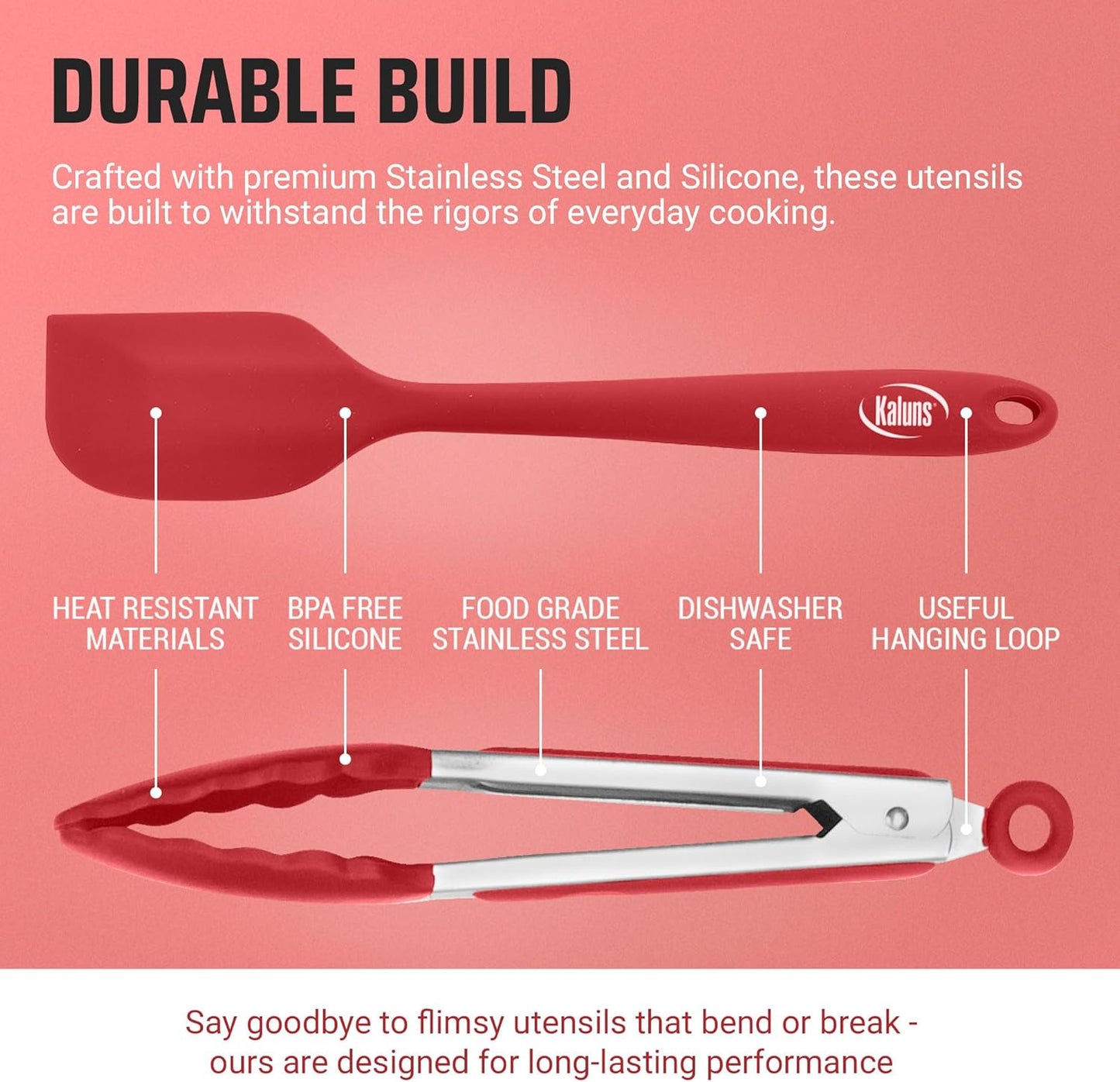 Kitchen Tongs for Cooking Grilling Set of 4, BBQ Grill Tongs With Silicone Tip Stainless Steel Heat Resistant, Non-stick Pull Lock, Incl 7, 9, 12 Inch Tong Plus a Silicone Spatula