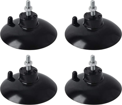 (4 Pcs) Black French Fry Suction Cup Feet Compatible with Industrial Commercial French Fry Cutter