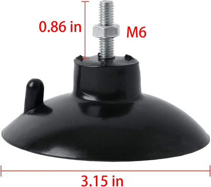 (4 Pcs) Black French Fry Suction Cup Feet Compatible with Industrial Commercial French Fry Cutter
