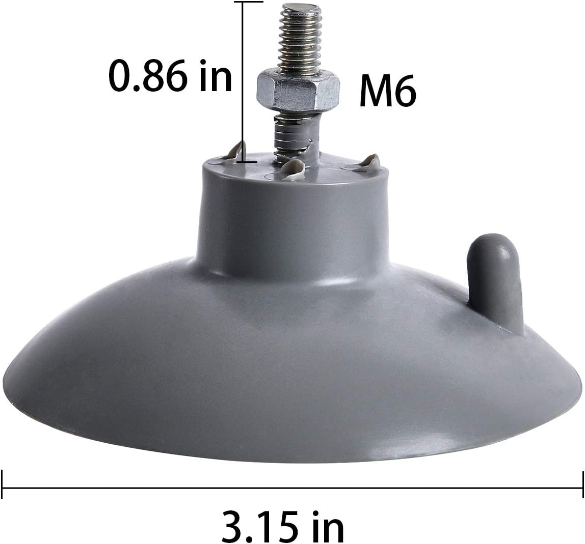 (4 Pcs) Black French Fry Suction Cup Feet Compatible with Industrial Commercial French Fry Cutter