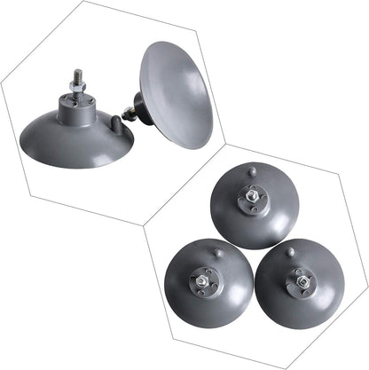 (4 Pcs) Black French Fry Suction Cup Feet Compatible with Industrial Commercial French Fry Cutter