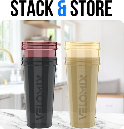 4 Pack 28oz Protein Shaker Bottle for Protein Mixes, Burgundy