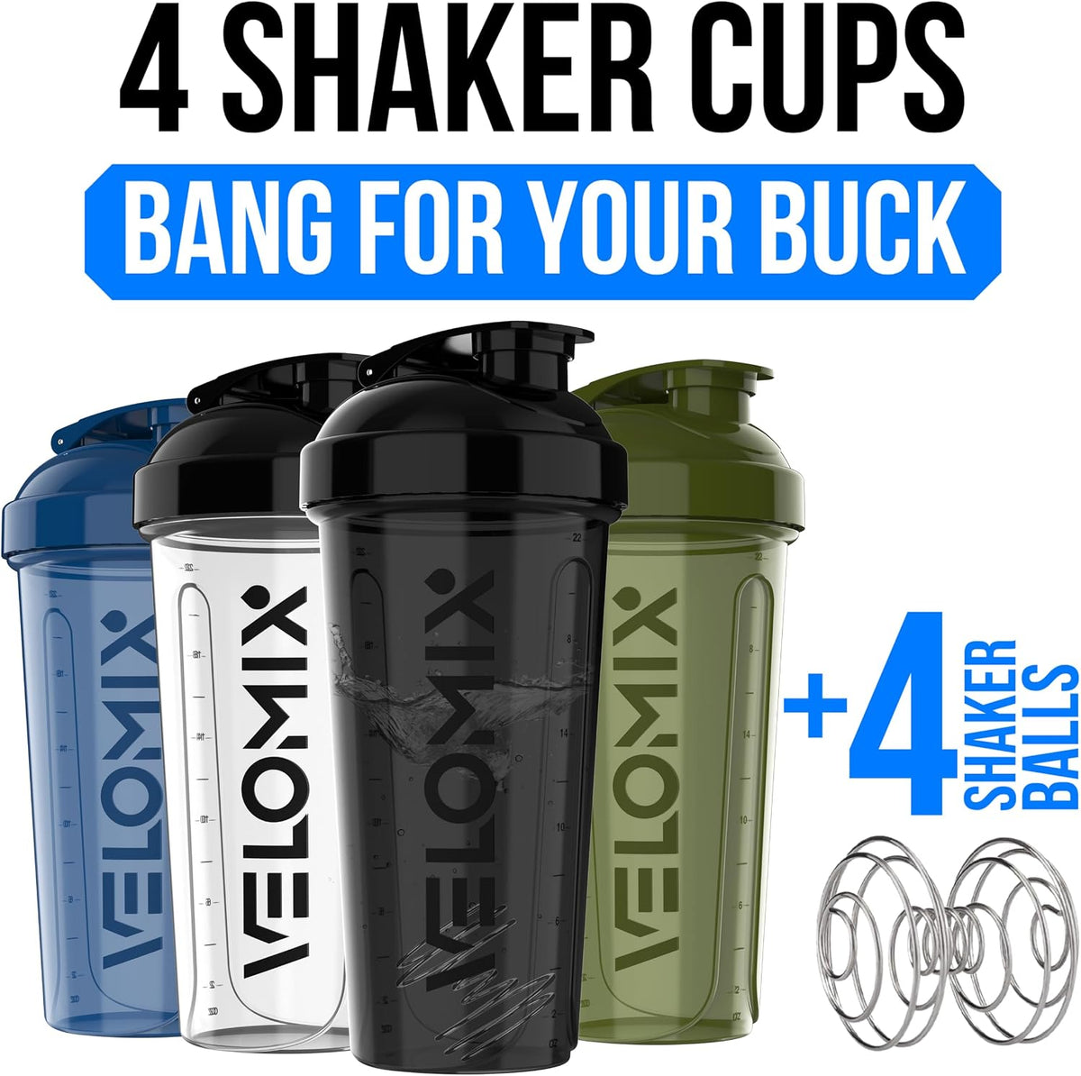 4 Pack 28oz Protein Shaker Bottle for Protein Mixes, Burgundy