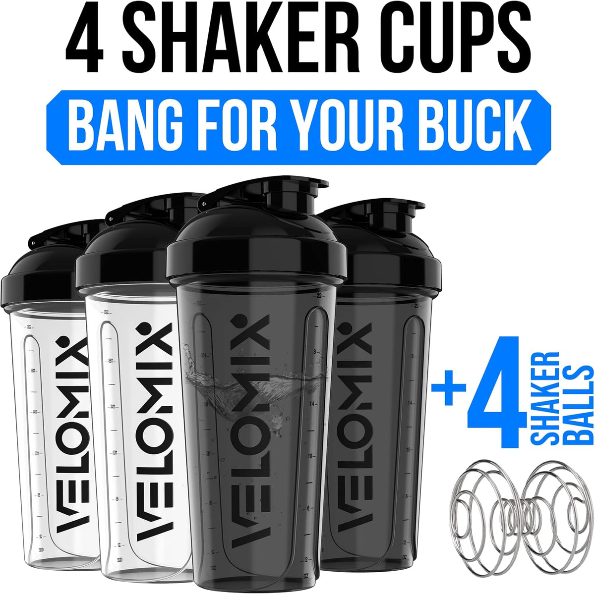 4 Pack 28oz Protein Shaker Bottle for Protein Mixes, Burgundy