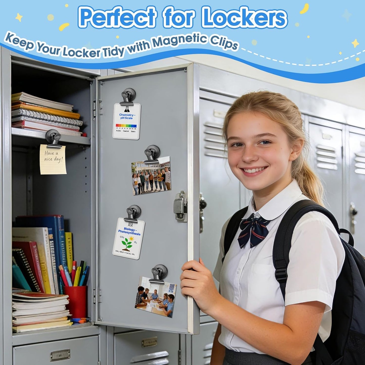 12 Pack Magnetic Clips, Fridge Magnets Refrigerator Magnets, Strong Magnetic Clips Heavy Duty, Whiteboard Magnet Clip for Office Home Classroom Organization Kitchen Accessories(Black)