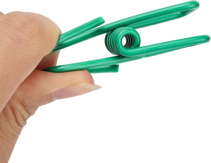 50pcs 2.2 Inches Colored Clothes Pins Waterproof Metal Chip Clips Steel Clip for Food Bag, Chips Bag, Paper