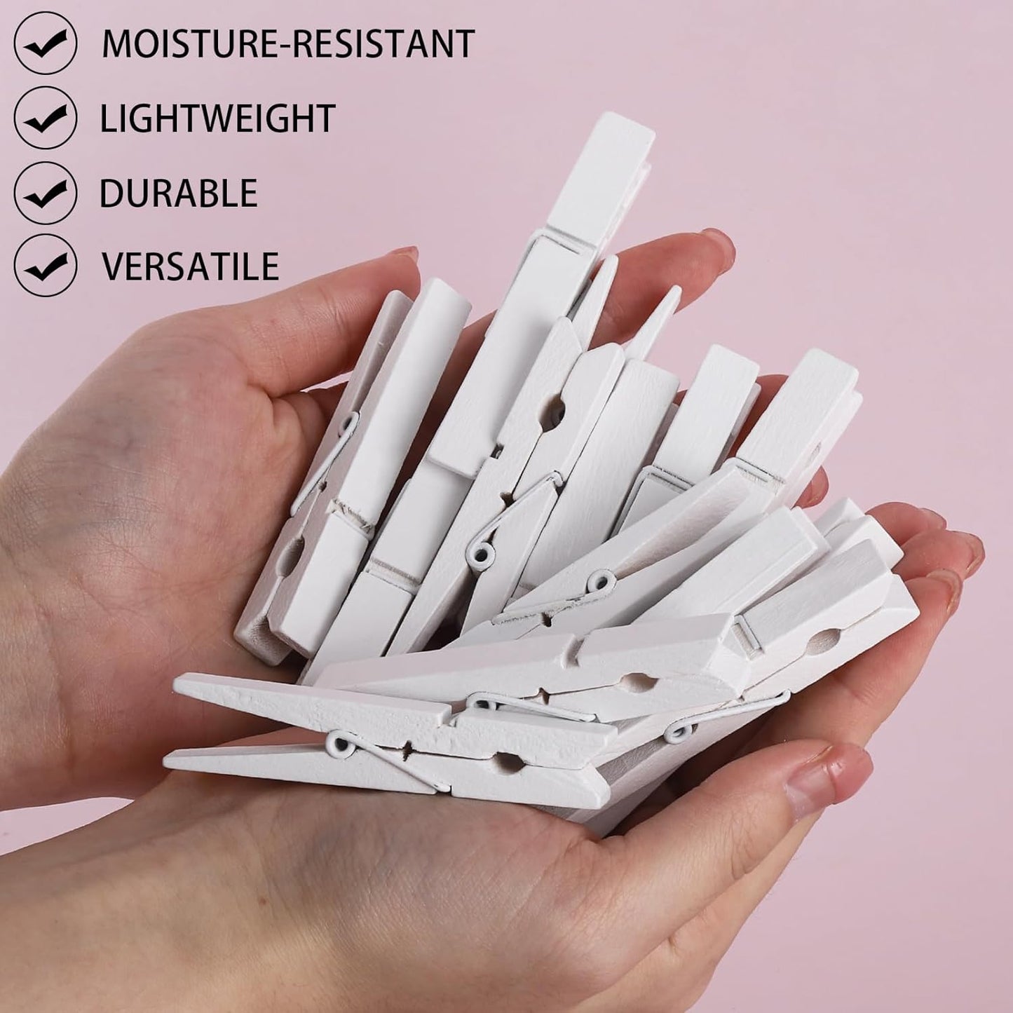 50pcs 2.2 Inches Colored Clothes Pins Waterproof Metal Chip Clips Steel Clip for Food Bag, Chips Bag, Paper