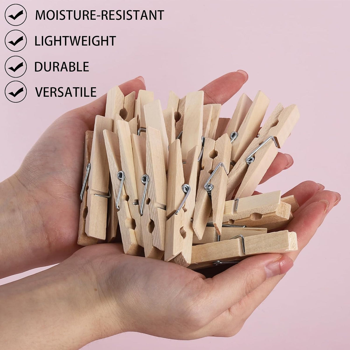 50pcs 2.2 Inches Colored Clothes Pins Waterproof Metal Chip Clips Steel Clip for Food Bag, Chips Bag, Paper