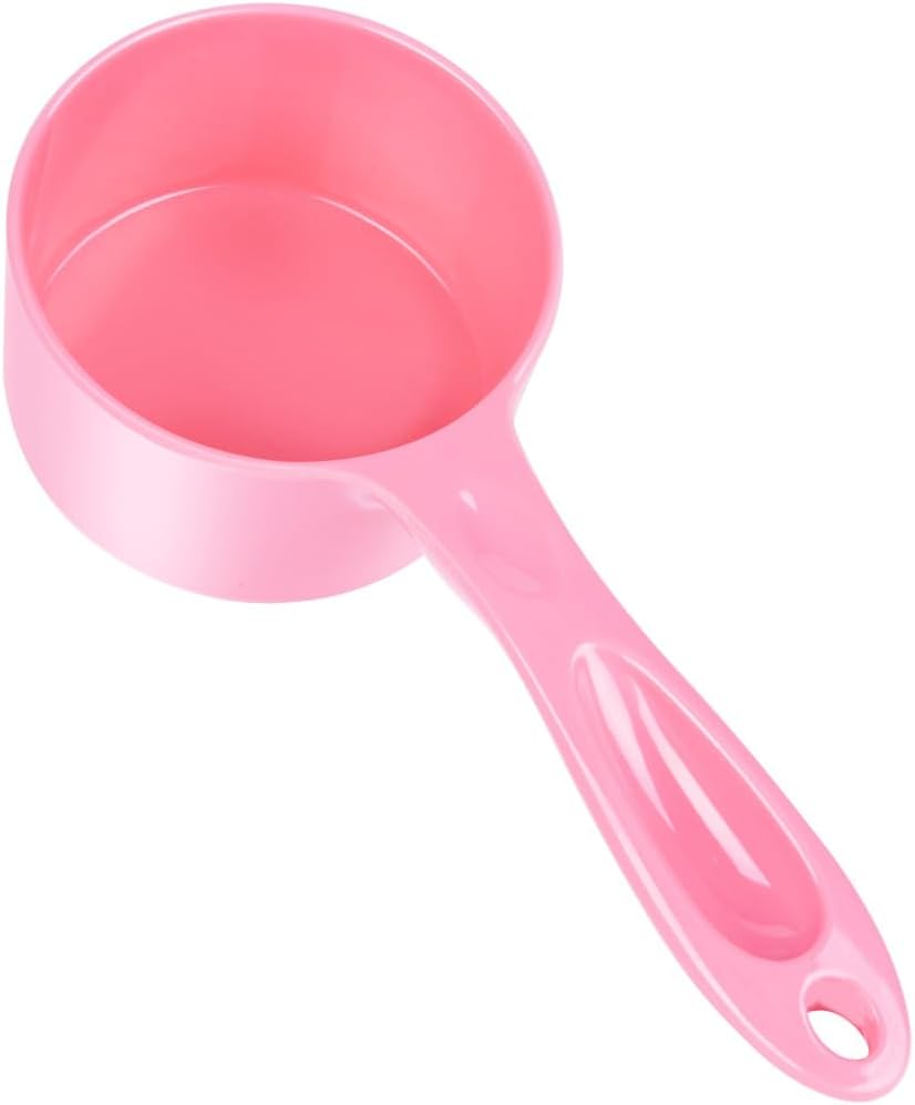 1 Cup Dog Food Scoop for Container Melamine Measuring Scoop for Dogs Cats Birds and Rabbits Pet Food Feeding Scoop Dishwasher Safe - White