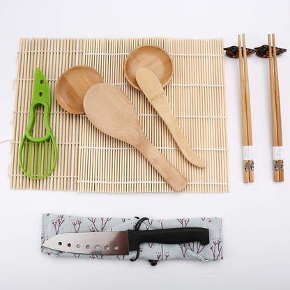 Luney Sushi Making Kit for Beginners, 18 in 1 Sushi Roller Maker Set