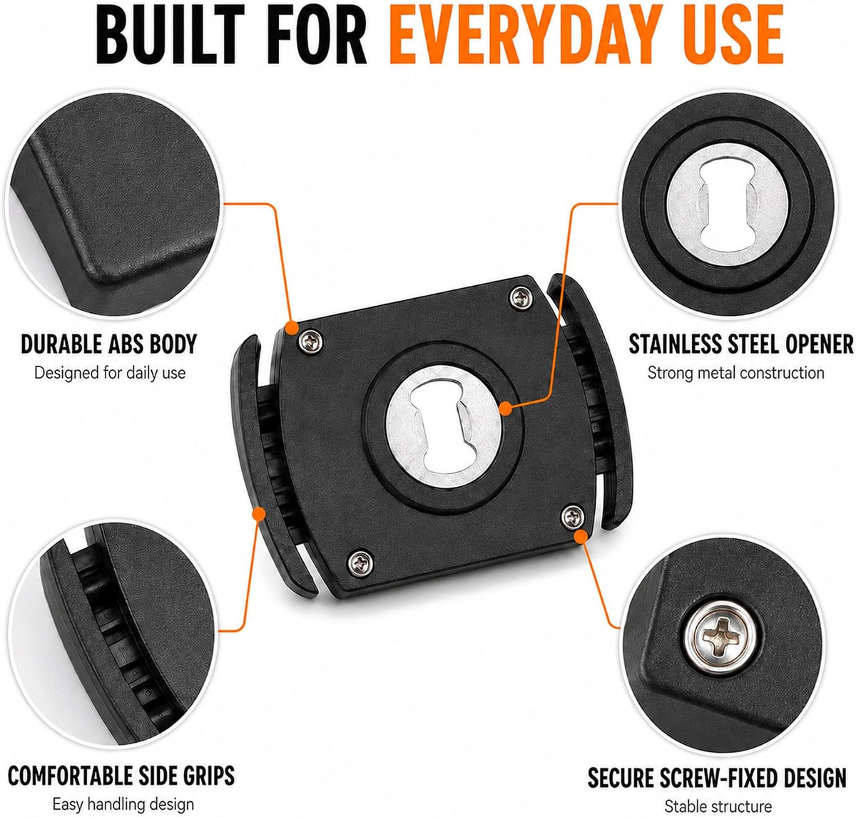 Aluminum Can Opener，Can Top Remover，Beer- Soft Edge- Soda- Can Opener