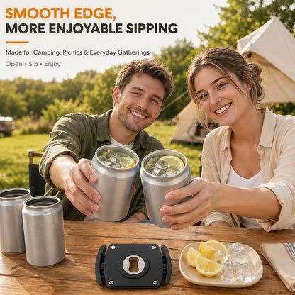 Aluminum Can Opener，Can Top Remover，Beer- Soft Edge- Soda- Can Opener