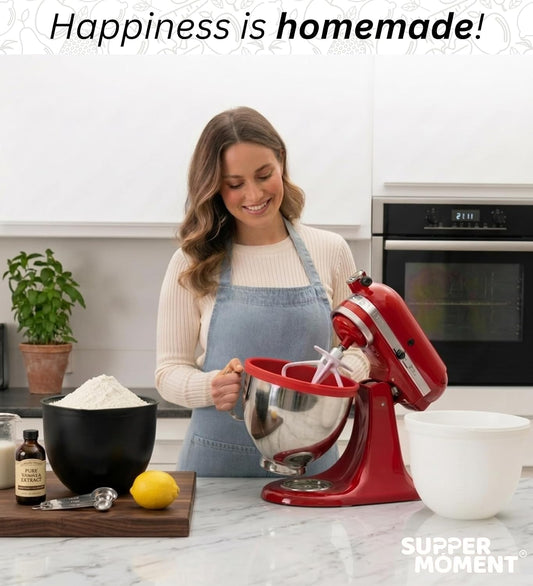 【3-Pack】 ® Silicone Bowl Liners for KitchenAid 5 Qt Tilt-Head Mixers, Foldable Space-Saving Silicone Mixing Bowl Liners with Lids, Heat Resistant, Dishwasher Safe (Black, White, Red)