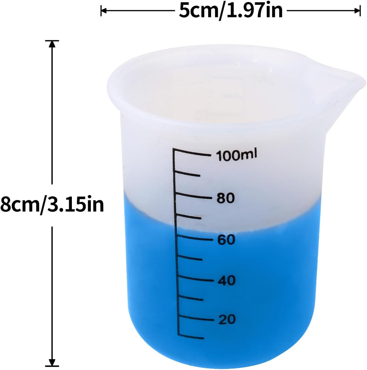Laundry Detergent Cup,2PCS,Silicone Measuring Cup