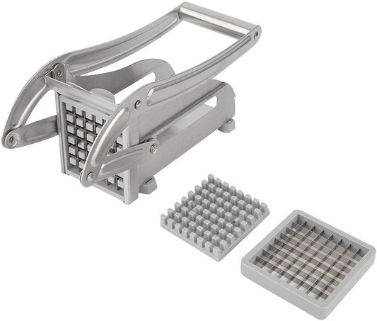 French Fry Cutter, Stainless Steel Potato Cutter, Potato Slicer with 8/8 Cutting Blade,Stainless Steel French Fry Press Perfect for use with Air Fryer