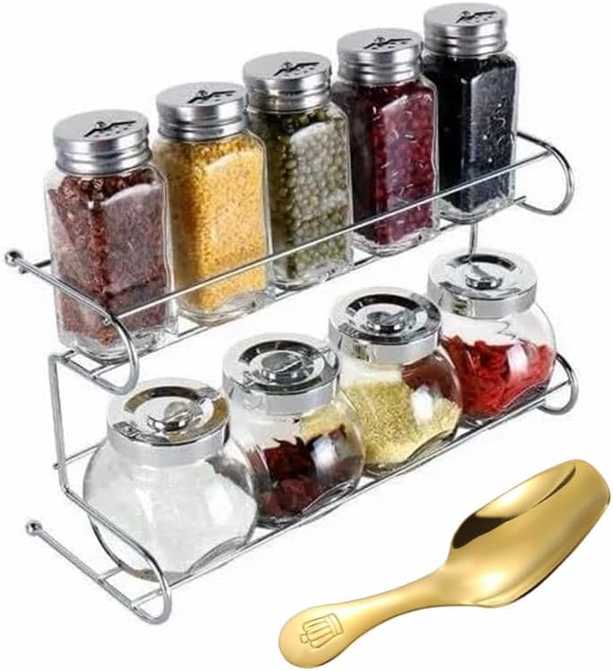 Stainless Steel Mini Scoop for Canisters with Short Handle, Gold Mini Feed Spoon for Ice Cream Melon Baller, Jar Espresso Coffee Spoon for Tea Dessert Sugar Salt Condiments(3 Pack)