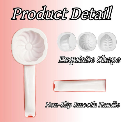 1 Pack Dumpling Maker Machine and Press 3 Shape Baozi Mold with Non Stick Surface Food Grade Plastic Bun Maker for Homemade Steamed Dumplings Mooncakes Pastries