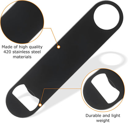 QTLCOHD 20 Pack Flat Bottle Opener - 7 Inch Stainless Steel Bottle Openers
