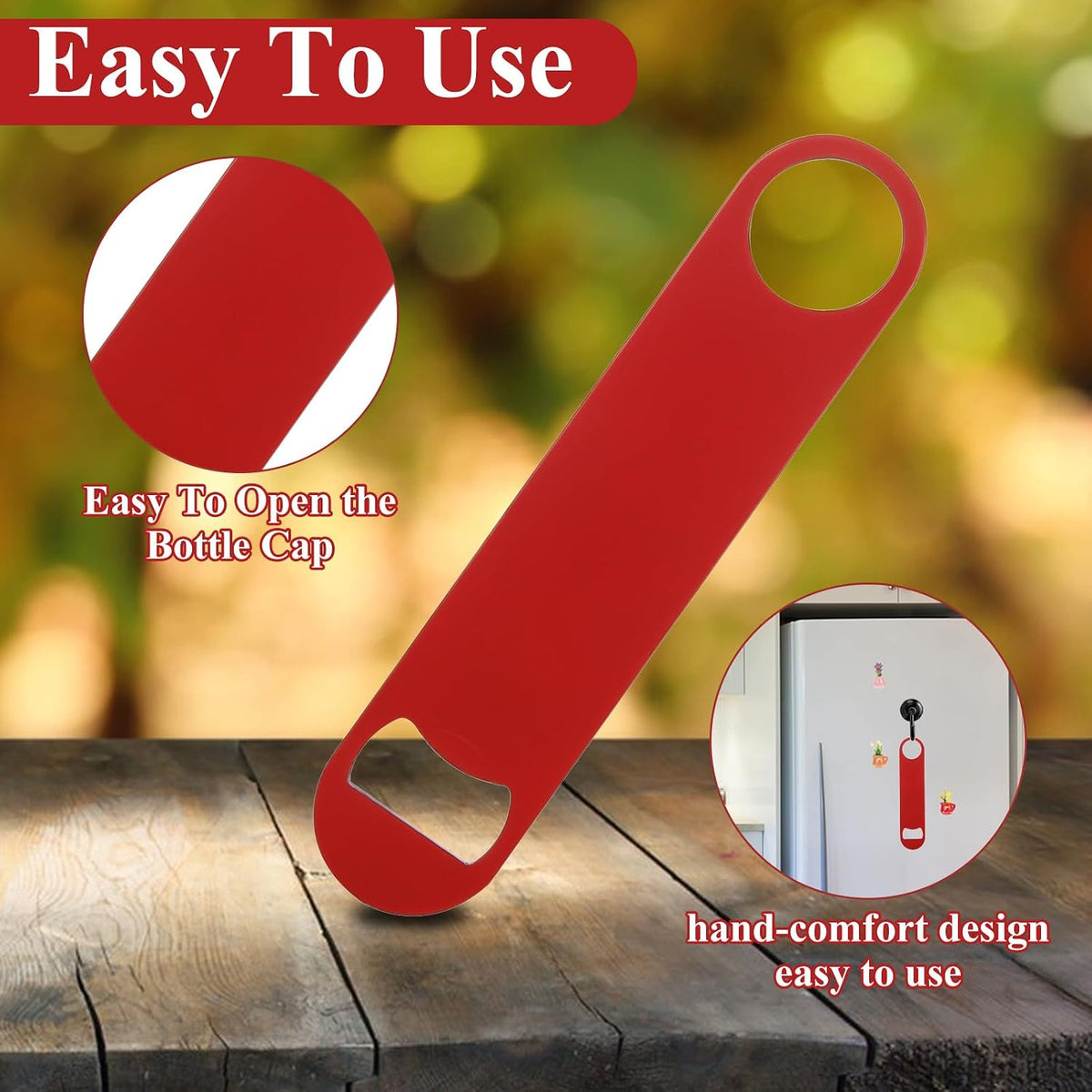 QTLCOHD 20 Pack Flat Bottle Opener - 7 Inch Stainless Steel Bottle Openers