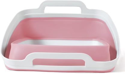 Collapsible Dish Basin with Drain Plug, Foldable Sink, 2.4 Gal (9L)