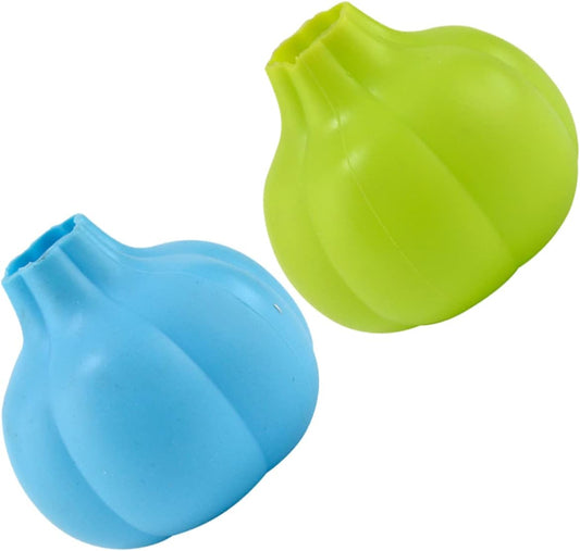 2pcs Silicone Garlic Peeler Reusable Garlic Skin Remover Tool Soft and Kitchen Gadget for Effortless Peeling Random Colors