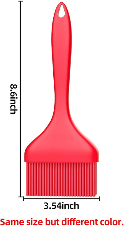 Large Silicone Basting Pastry Brush - 3.54inch Extra Wide Silicone Basting Brush for Grilling,Heat Resistant Brushes Spread Oil Butter Sauce for Cooking Baking BBQ,Dishwasher Safe,Set of 3