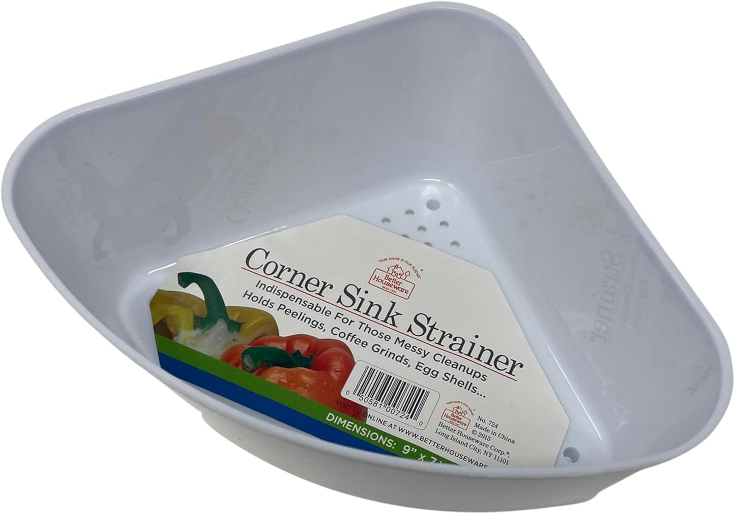 Triangular Kitchen Sink Drain Basket for Food, Sink Food Catcher Basket for Washing Vegetables & Fruits Corner Sink Strainer