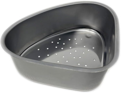 Triangular Kitchen Sink Drain Basket for Food, Sink Food Catcher Basket for Washing Vegetables & Fruits Corner Sink Strainer