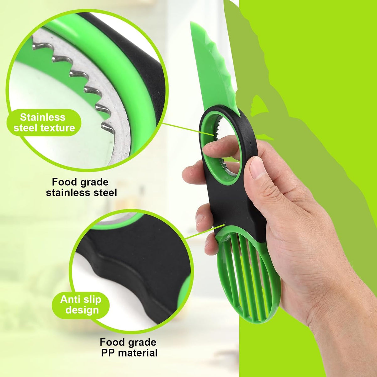 3-in-1 Avocado Slicer Tool